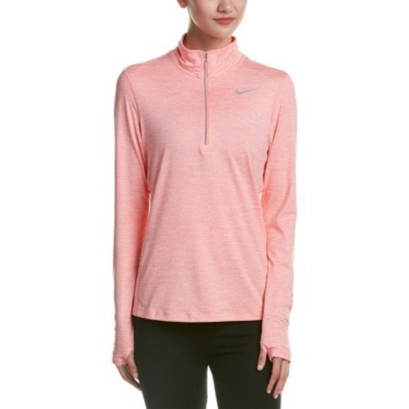 💢SOLD.Nike Running Dri Fit Pink Zip Pullover - Picture 1 of 6